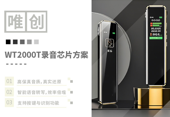 WT2000T专业录音芯片：破解普通录音设备信息留存、合规安全与远程协作三大难