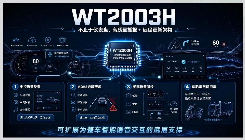 IOTE 2026新品预告：WT2003H用远程语音更新升级重塑电动车智能仪表体验，彻底告