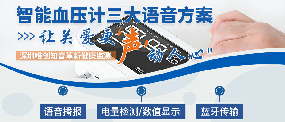  深圳唯创知音革新健康监测！语音播报，蓝牙传输，电量检测—全能型智能血