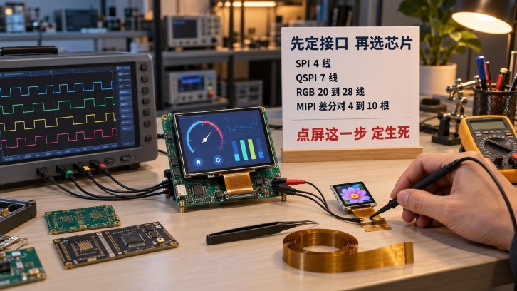 SPI/QSPI/RGB/MIPI四种屏接口怎么选?附对照表与三种返工情形